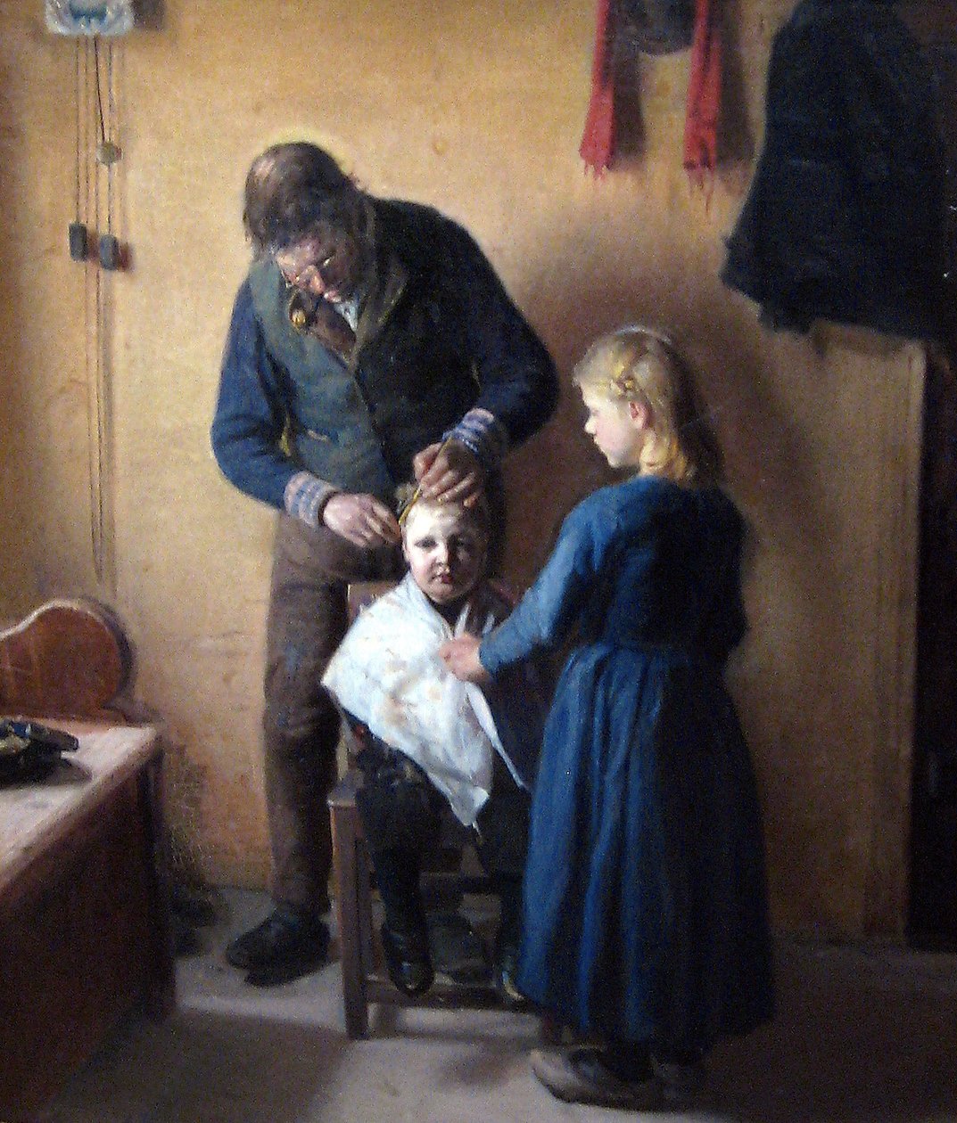 U fryzjeraPolski: U fryzjeran autorstwa Anna Ancher