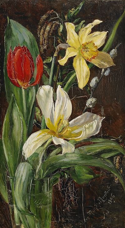 Martwa natura z kwiatami autorstwa Anna Munthe Norstedt