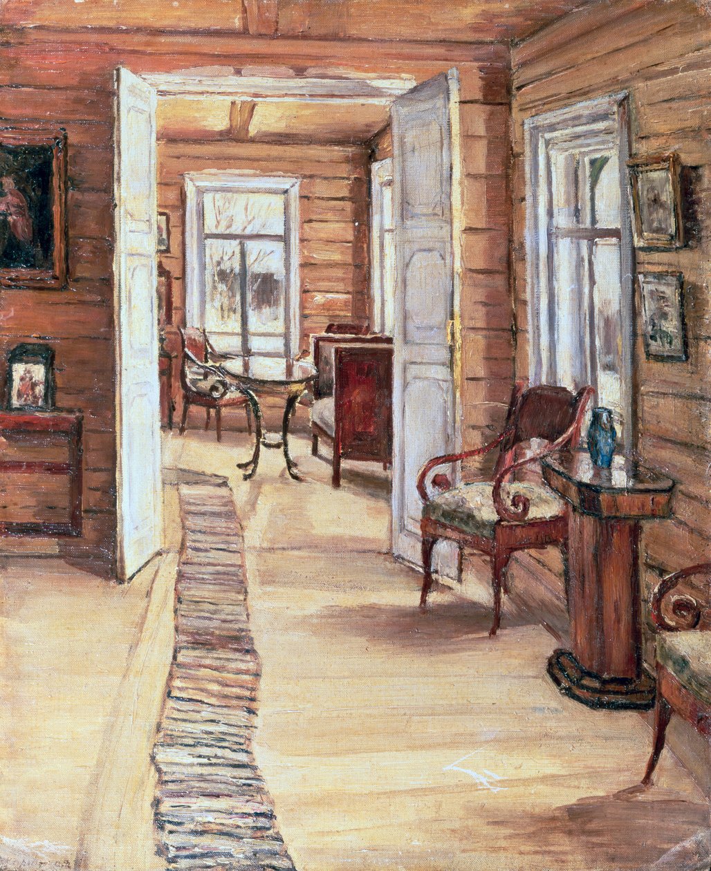 Wnętrze domu L. Pantelejewa w Murmanowie, 1913 r. autorstwa Anna Nikolaeva Karinskaya