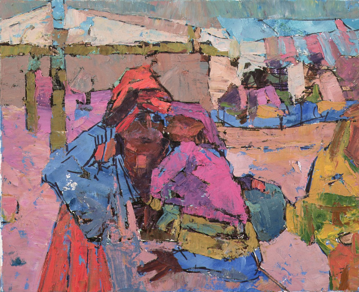 Matka ze śpiącym dzieckiem autorstwa Anna Contemporary Artist Kostenko