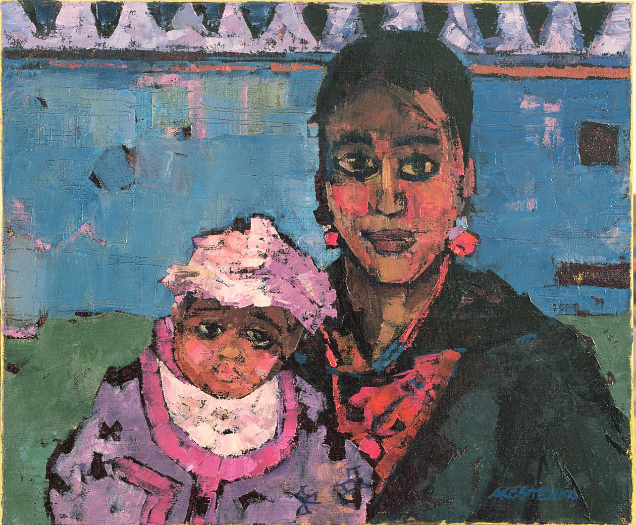 Hiszpańska matka autorstwa Anna Contemporary Artist Kostenko
