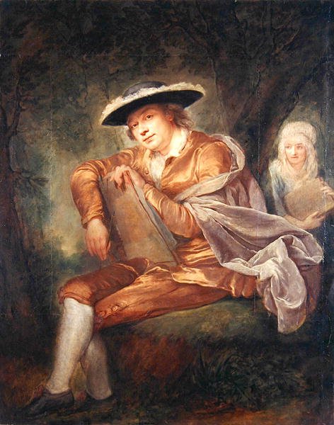 EF Thersbusch, mąż malarza (olej na płótnie) autorstwa Anna Dorothea Therbusch