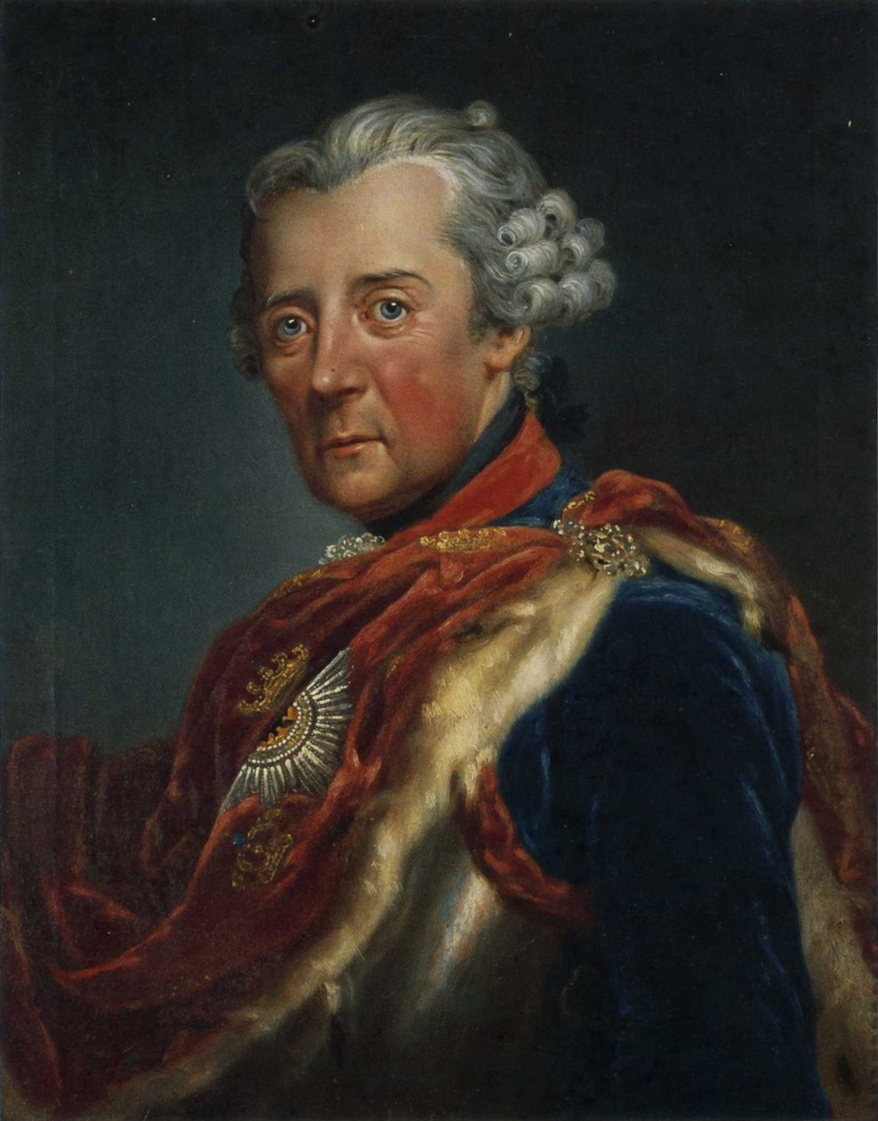 Francuski: portret Fryderyka II de Prusse autorstwa Anna Dorothea Therbusch