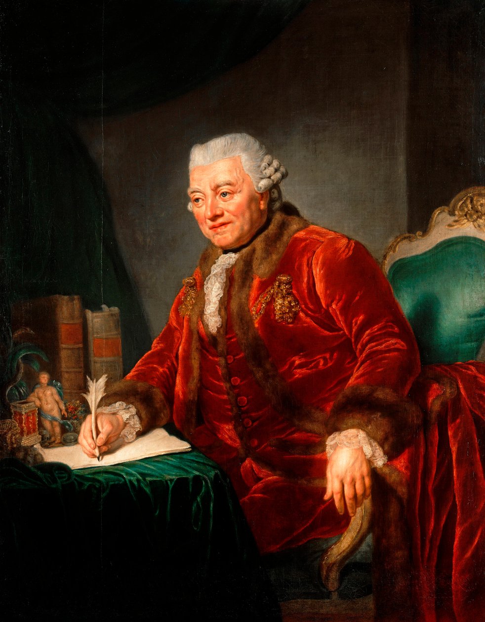 Portret Christiana Andreasa Cotheniusa (1708-1789) Niemiecki lekarz"" Obraz Anny Therbusch-Lisiewskiej (1721-1782) autorstwa Anna Dorothea Therbusch