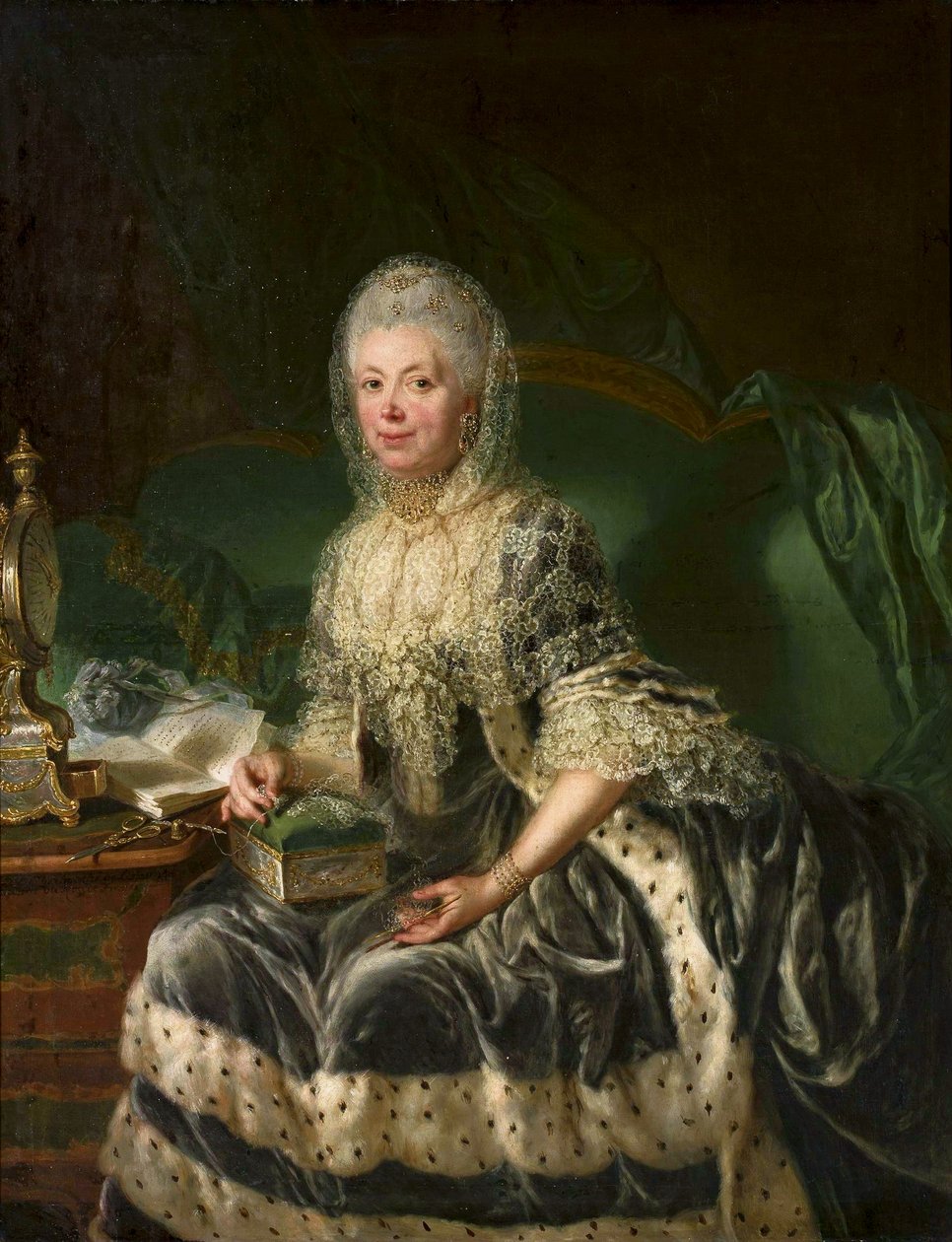 Portret Anny von Wartensleben autorstwa Anna Dorothea Therbusch