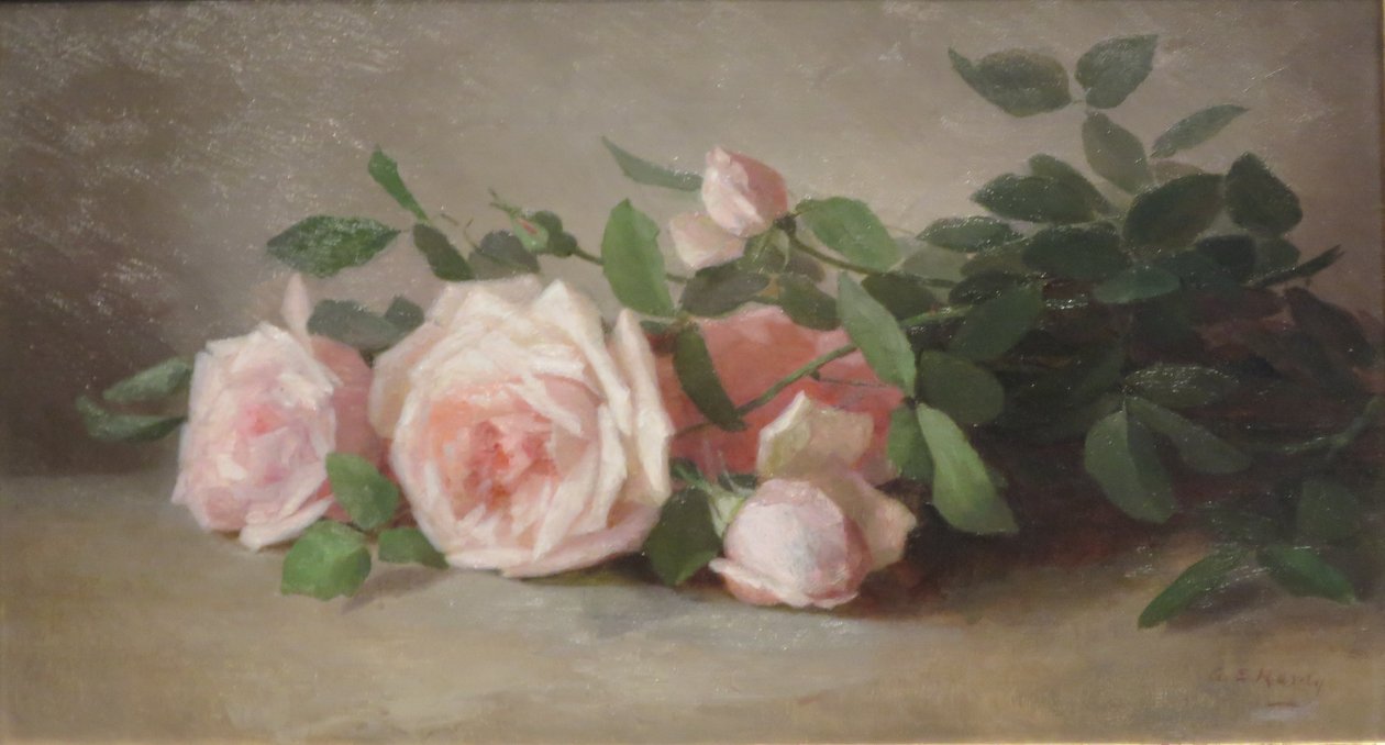 Martwa natura z różami autorstwa Anna Eliza Hardy