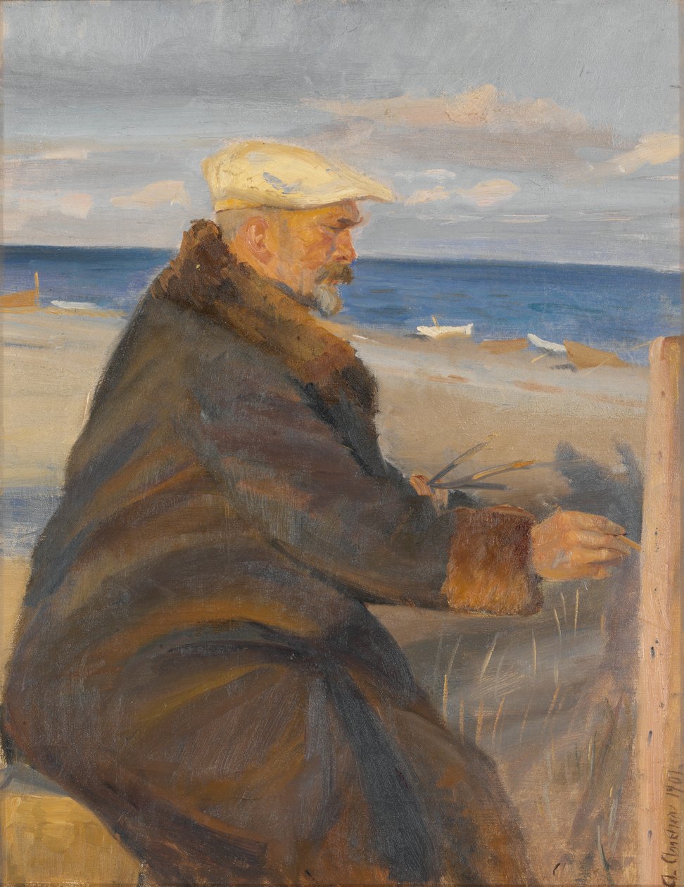 Obraz Michaela Anchera na brzegu autorstwa Anna Ancher