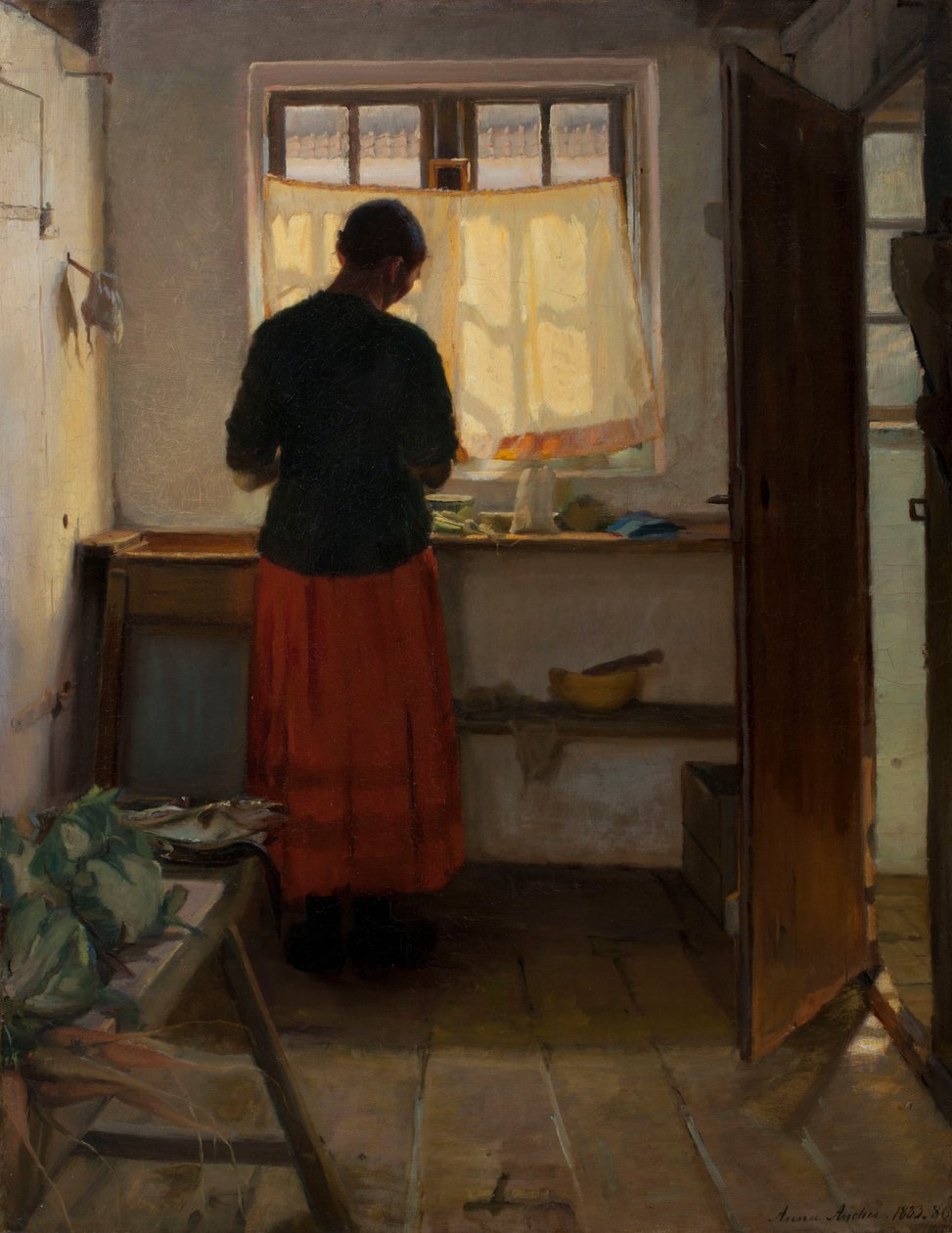 Pokojówka w kuchni autorstwa Anna Kirstine Ancher