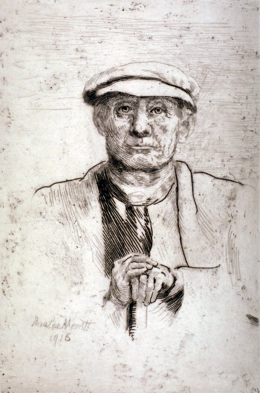 „Stary człowiek w kaszkiecie”, 1916. autorstwa Anna Lea Merritt