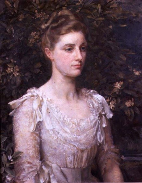 Portret Cecylii Farrer (olej na płótnie) autorstwa Anna Lea Merritt