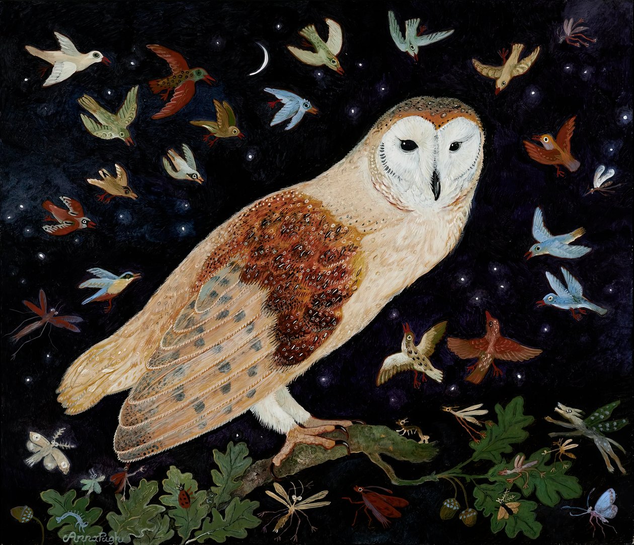 A Word to the Wise, 2013 (akryl) autorstwa Anna Pugh