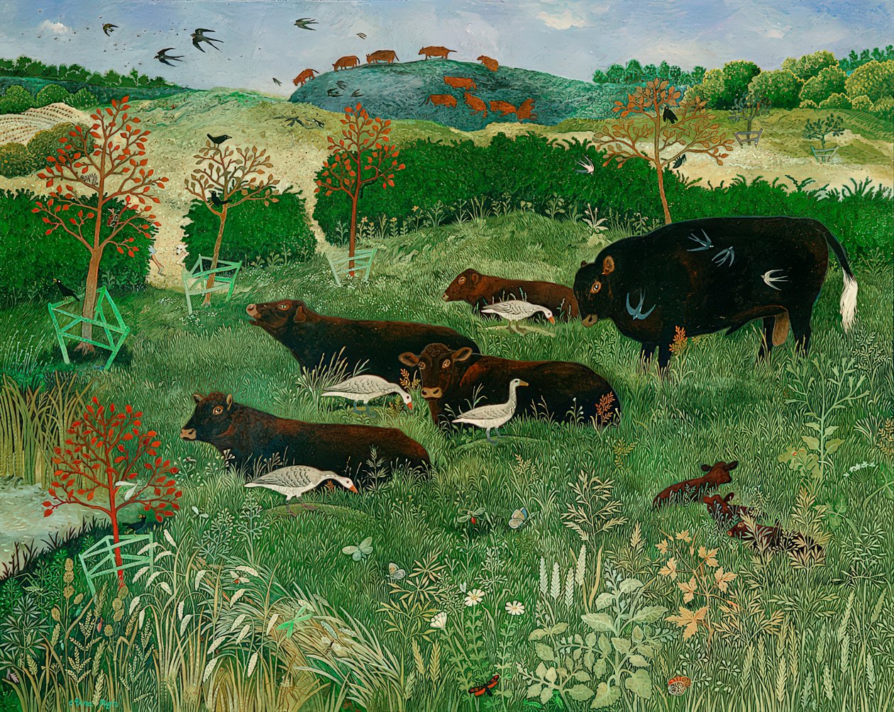 Bugs do Pilates, 2011 (akryl) autorstwa Anna Pugh