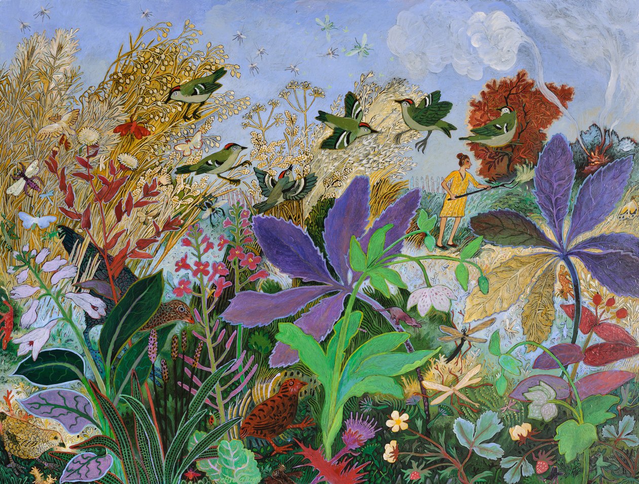 Burning Off, 2014 (akryl) autorstwa Anna Pugh