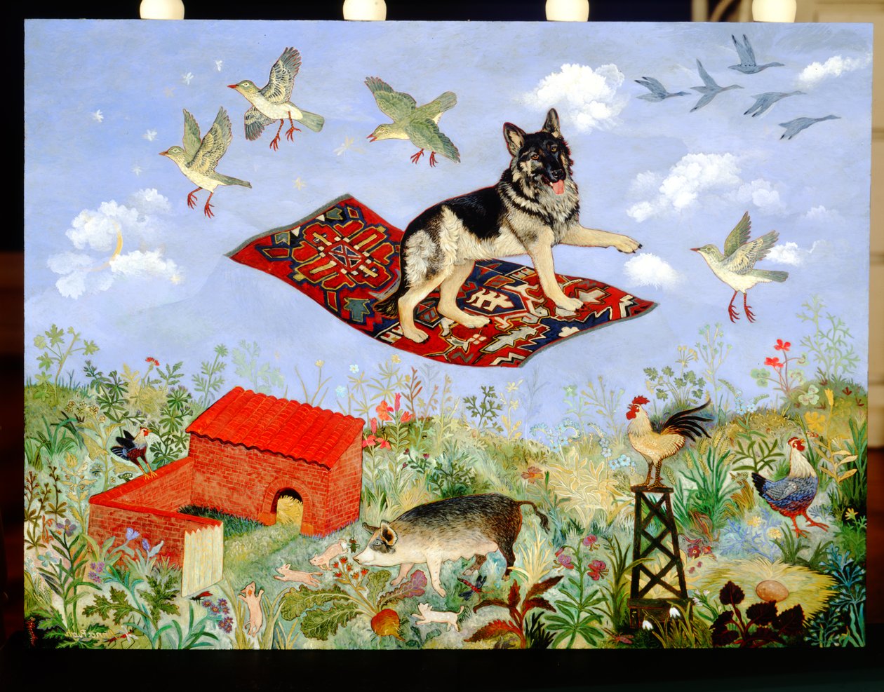 Goniąc chmury, 2010 (akryl) autorstwa Anna Pugh