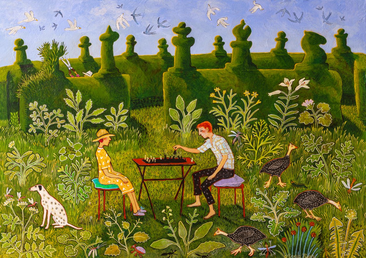 Decyzje Decyzje, 2020 (akryl) autorstwa Anna Pugh