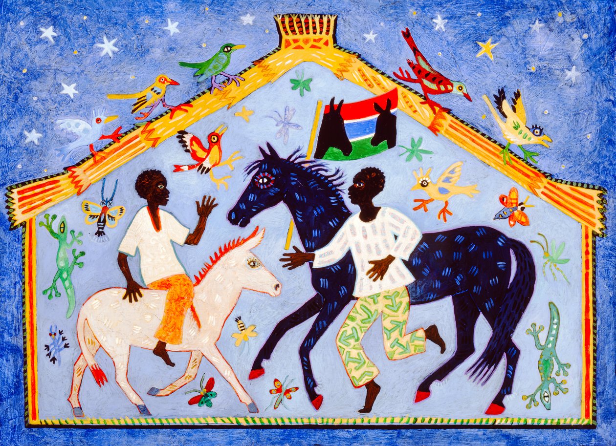 Gambia, 2004 (akryl) autorstwa Anna Pugh