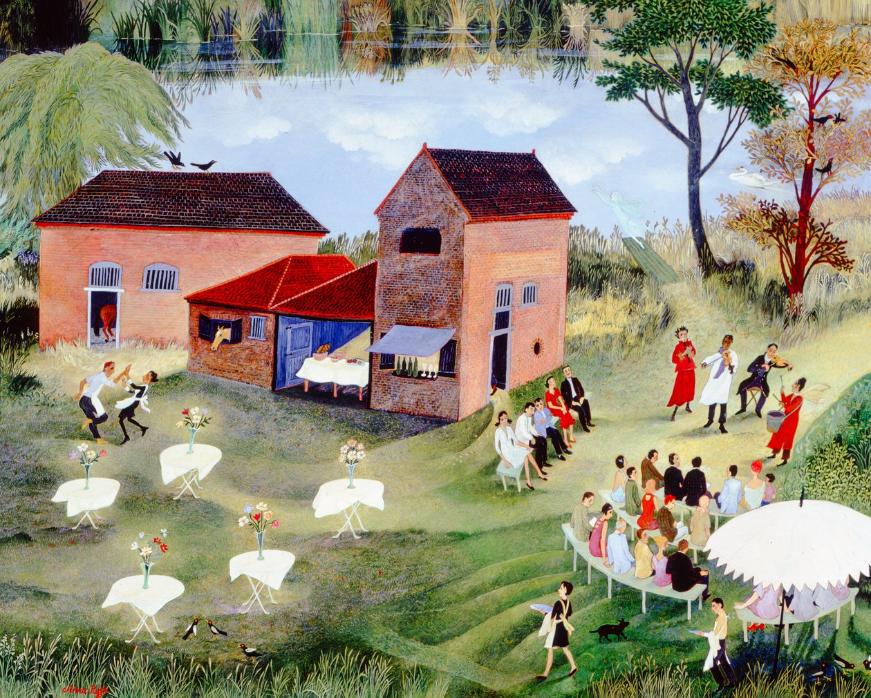 In the Mood, 2004 (akryl) autorstwa Anna Pugh