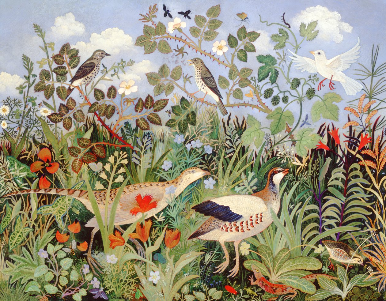 Historia miłosna, 2005 (akryl) autorstwa Anna Pugh
