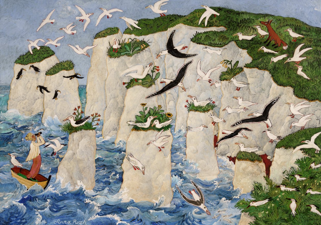 Stary Harry, 2017 (akryl) autorstwa Anna Pugh