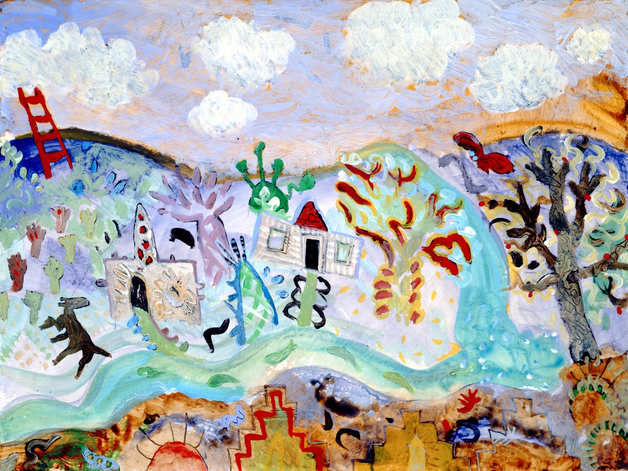 Pokaż szkice, 2003 (akryl) autorstwa Anna Pugh