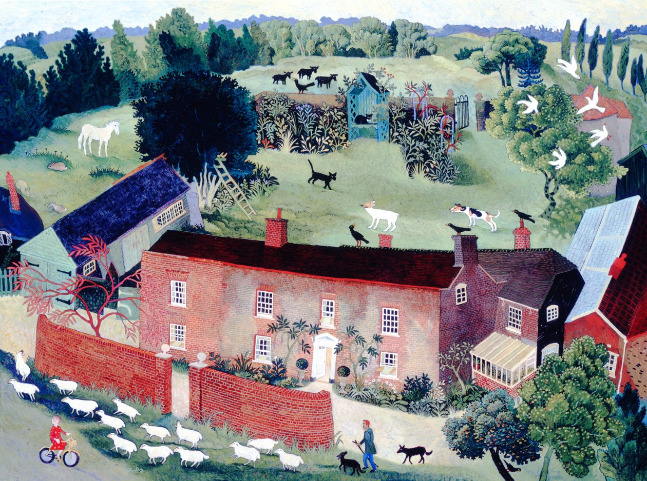 Komisja Malthouse, 2000 (akryl) autorstwa Anna Pugh