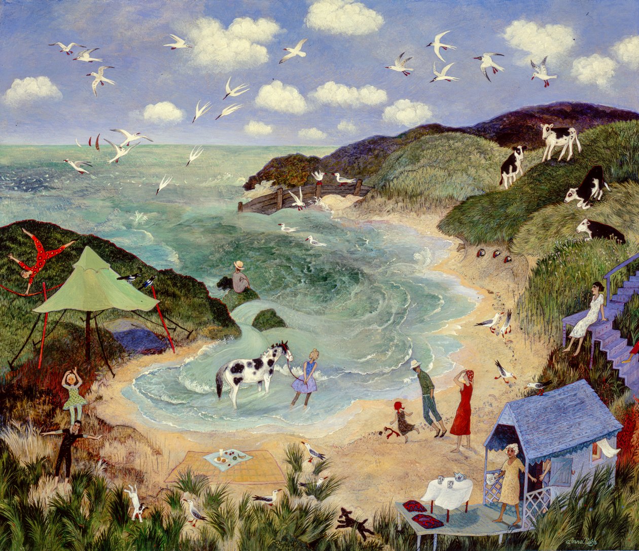 Two for Joy, 2003 (akryl) autorstwa Anna Pugh