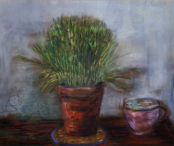 Mięta (pastel na papierze) autorstwa Anna de Noailles