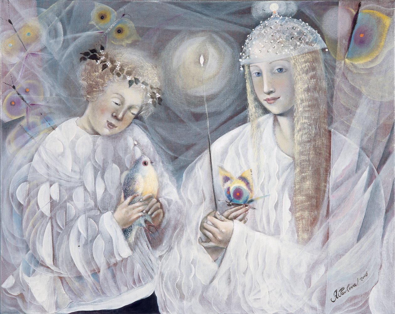 Gemini, 2006 (olej na belgijskim płótnie) autorstwa Annael Anelia Pavlova