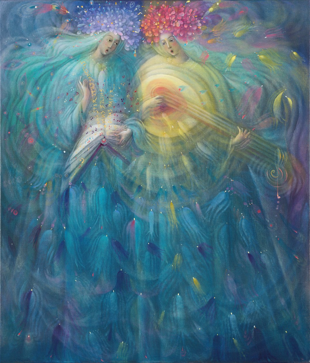 Laudabo te Domine in aeternum, 2012 (olej na belgijskim płótnie) autorstwa Annael Anelia Pavlova