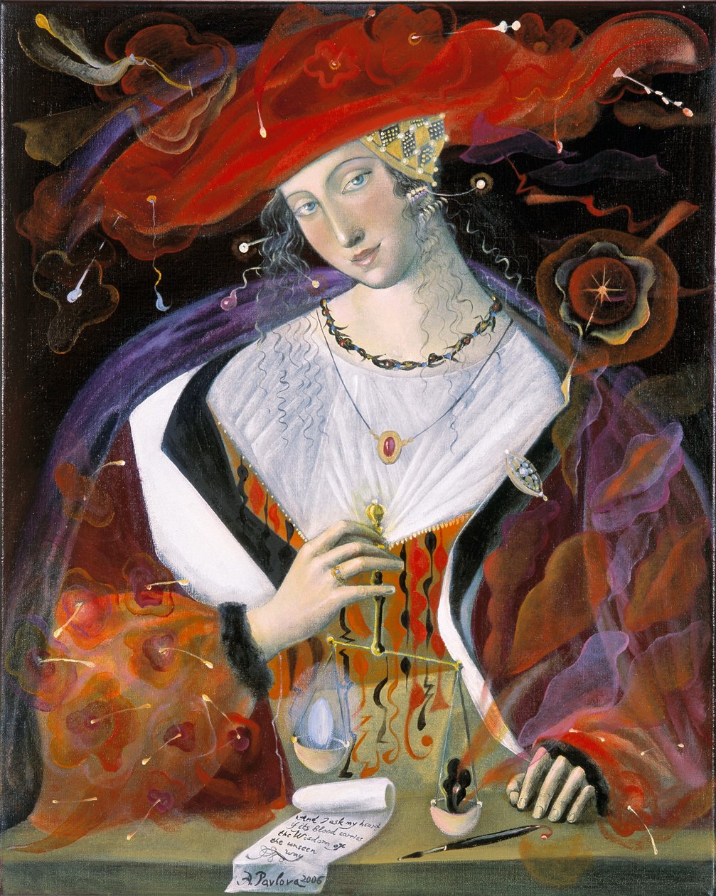Libra, 2006 (olej na belgijskim płótnie) autorstwa Annael Anelia Pavlova