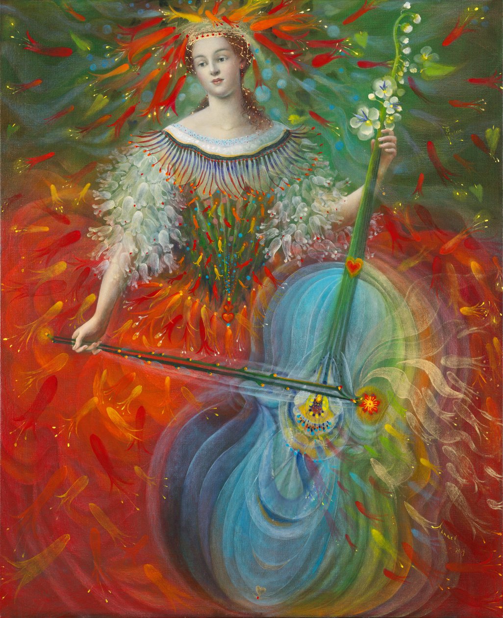 Poiesis-I: Art, 2014 (olej na belgijskim płótnie) autorstwa Annael Anelia Pavlova