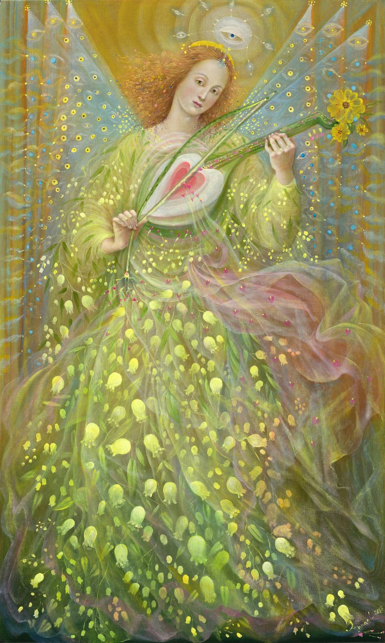 Rozsądek i miłosierdzie (dyptyk), lewy panel, 2018 (olej na belgijskim płótnie) autorstwa Annael Anelia Pavlova
