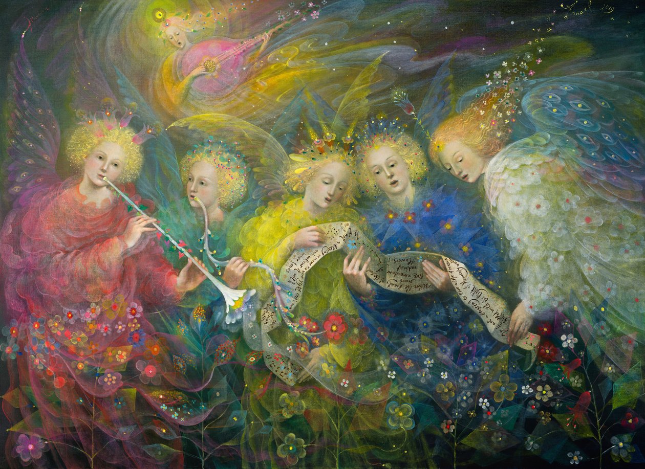 Światło niebiańskich światów, 2019 (olej na belgijskim płótnie) autorstwa Annael Anelia Pavlova