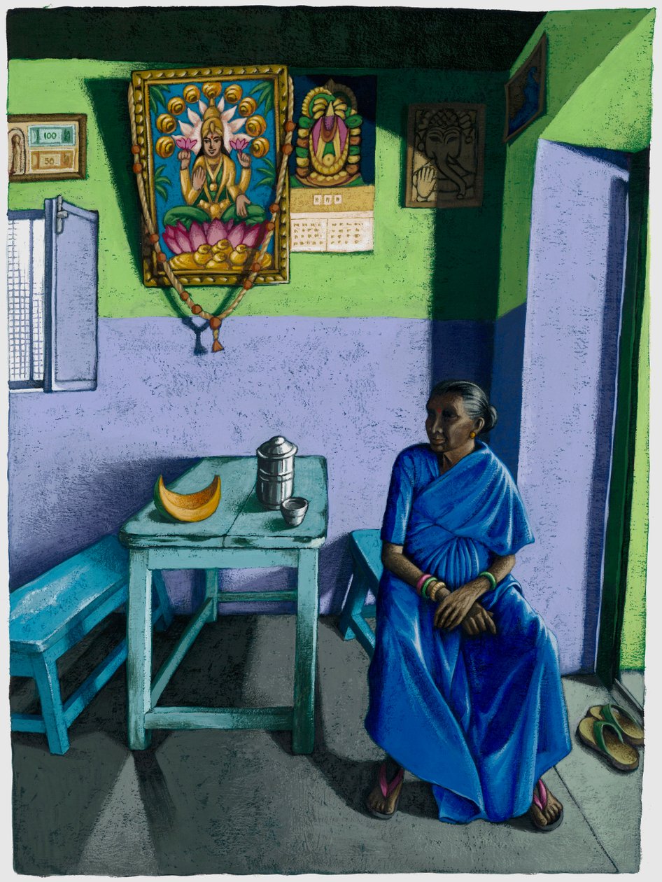 Chai shop, 2018 (gwasz) autorstwa Annalisa Morrocco