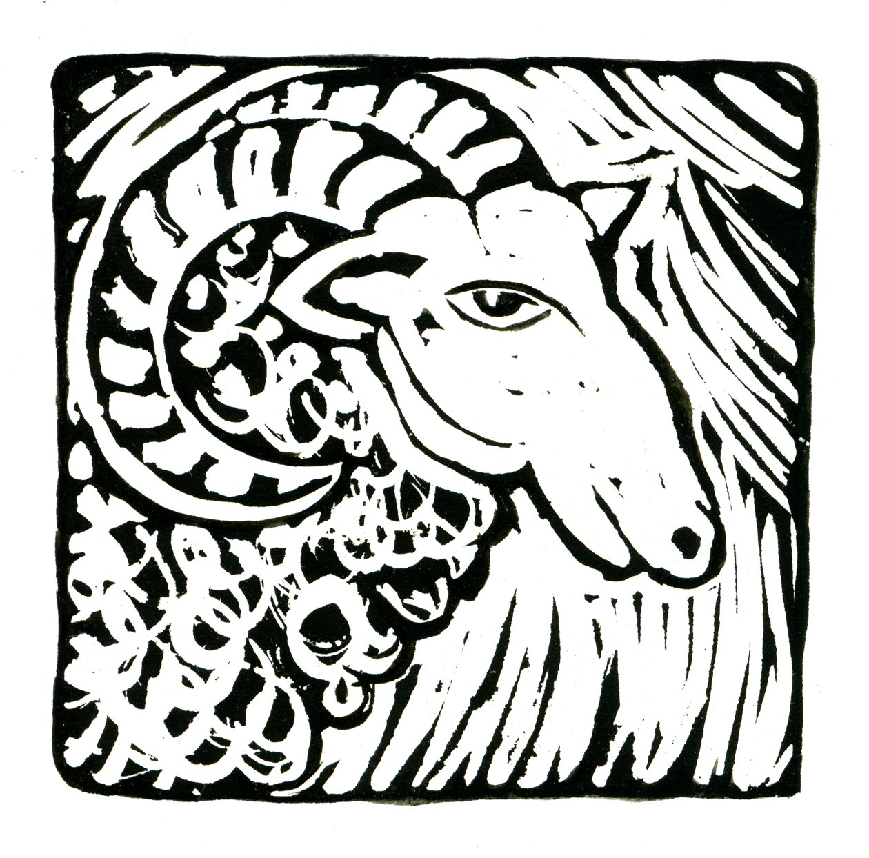 Horoskop (Baran), 2017 (wydruk na płótnie) autorstwa Annalisa Morrocco
