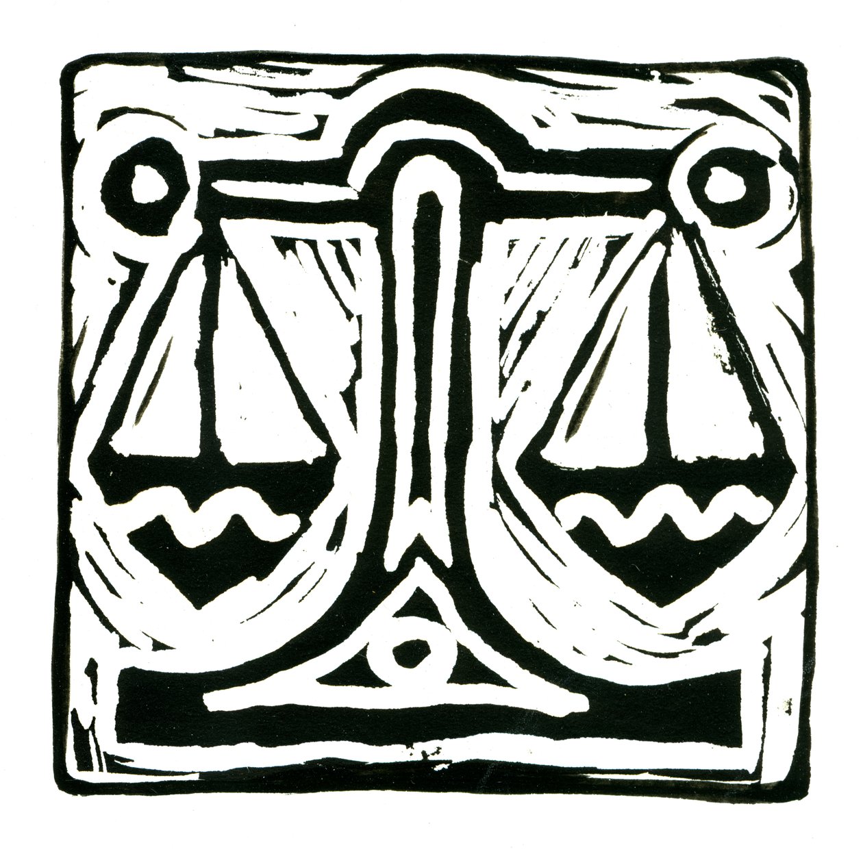 Horoskop (Waga), 2017 (wydruk na płótnie) autorstwa Annalisa Morrocco