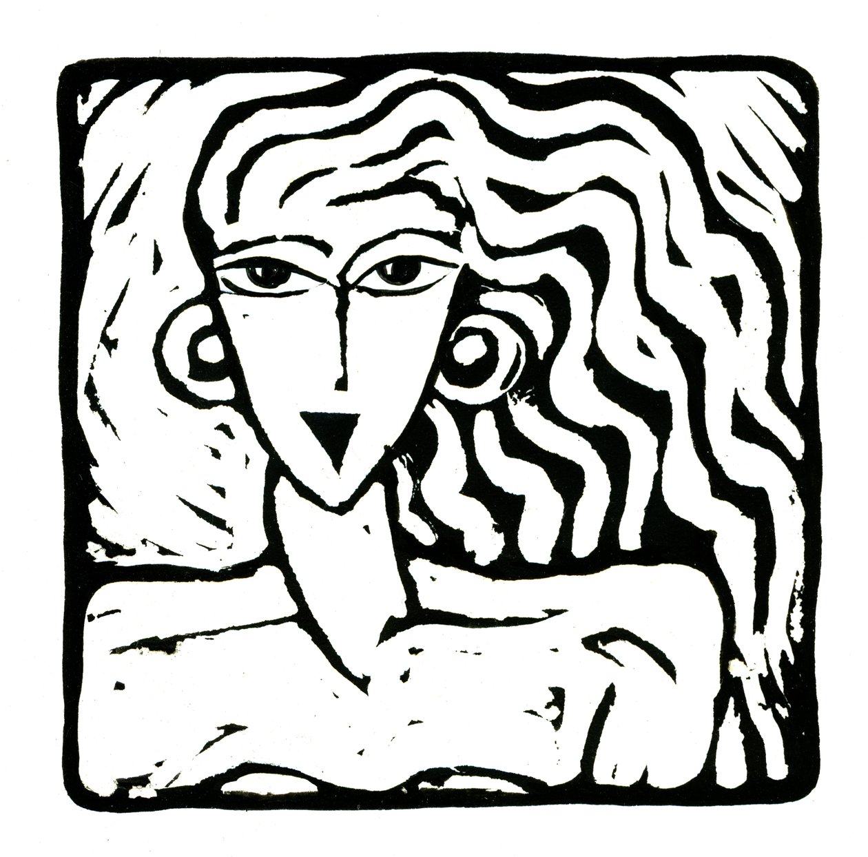 Horoskop (Panna), 2017 (wydruk na płótnie) autorstwa Annalisa Morrocco