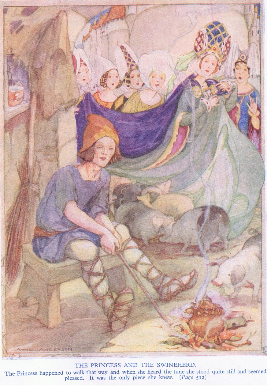 Księżniczka i świniopas autorstwa Anne Anderson