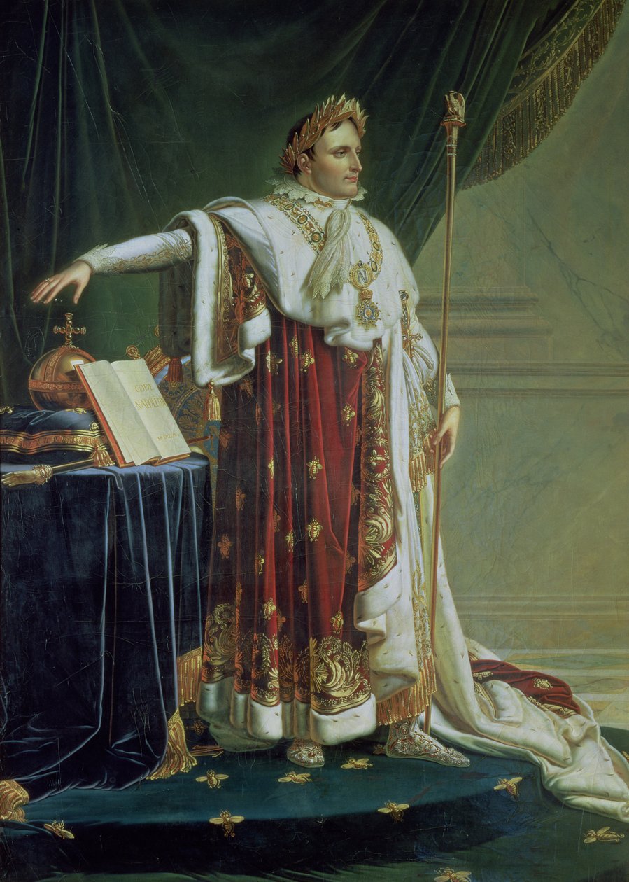Portret Napoleona I w szatach koronacyjnych, 1804 autorstwa Anne Louis Girodet de Roucy Trioson