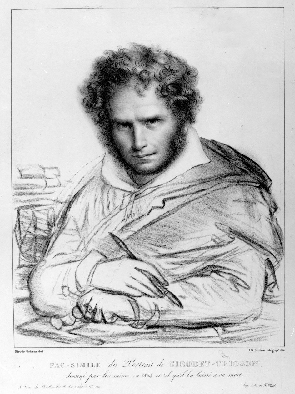 Autoportret, odbitka J. B. Lambert autorstwa Anne Louis Girodet de Roucy Trioson