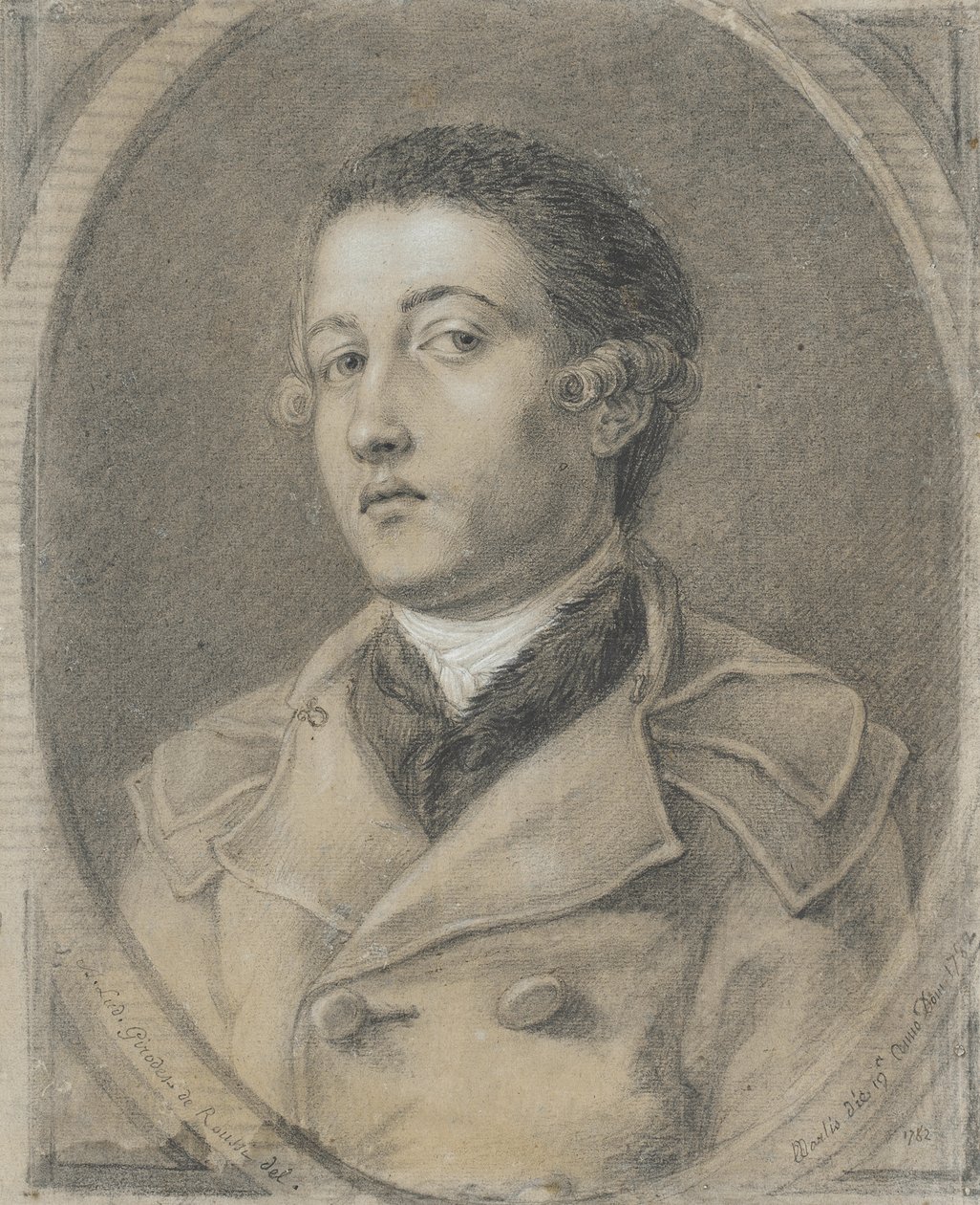 Portret młodego mężczyzny autorstwa Anne-Louis Girodet de Roucy-Trioson
