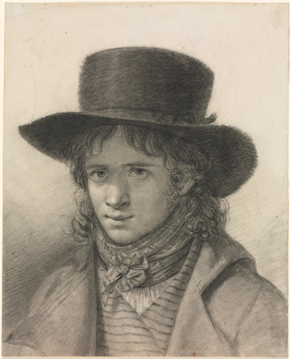 Autoportret w kapeluszu autorstwa Anne-Louis Girodet de Roucy-Trioson