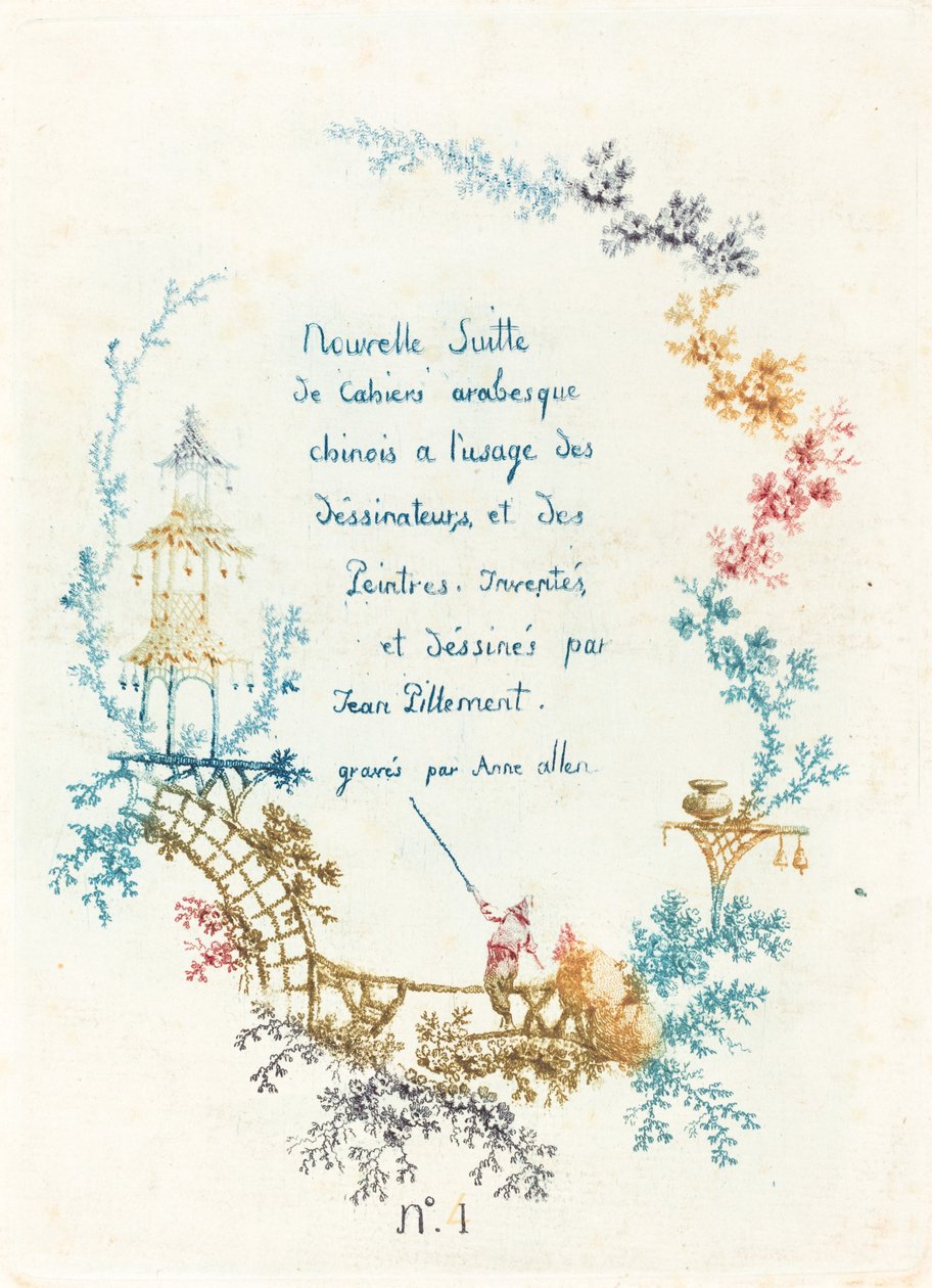 Strona tytułowa autorstwa Anne Allen after Jean Baptiste Pillement