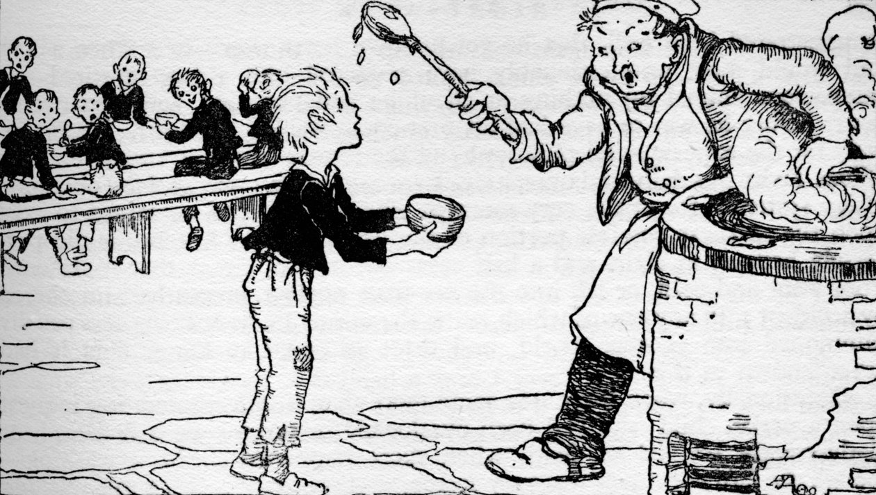 Oliver prosi o więcej, 1937 autorstwa Anne Anderson