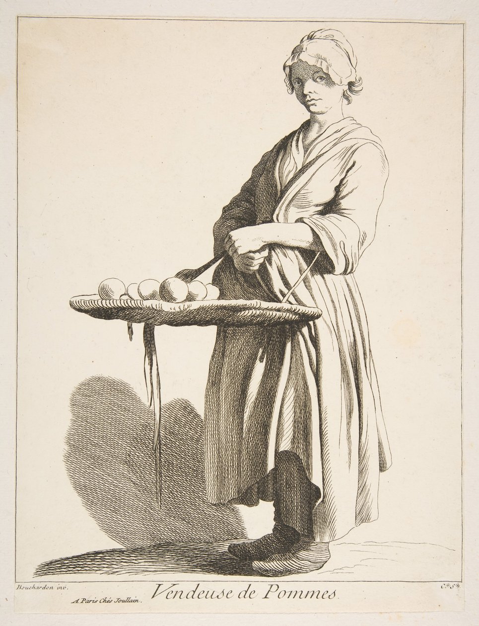 Sprzedawca jabłek, 1746. autorstwa Anne Claude Philippe de Caylus