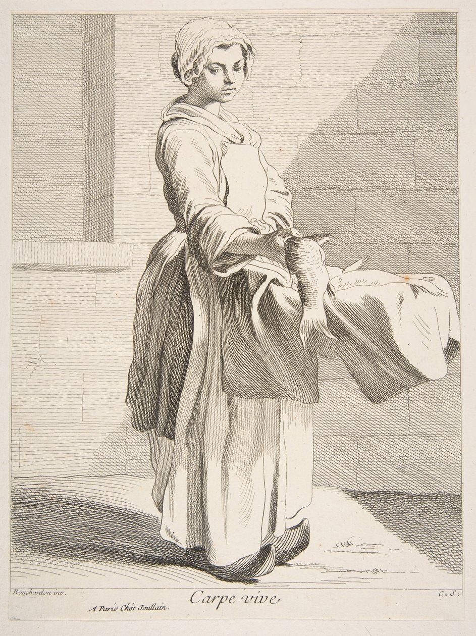 Sprzedawca ryb, 1738. autorstwa Anne Claude Philippe de Caylus