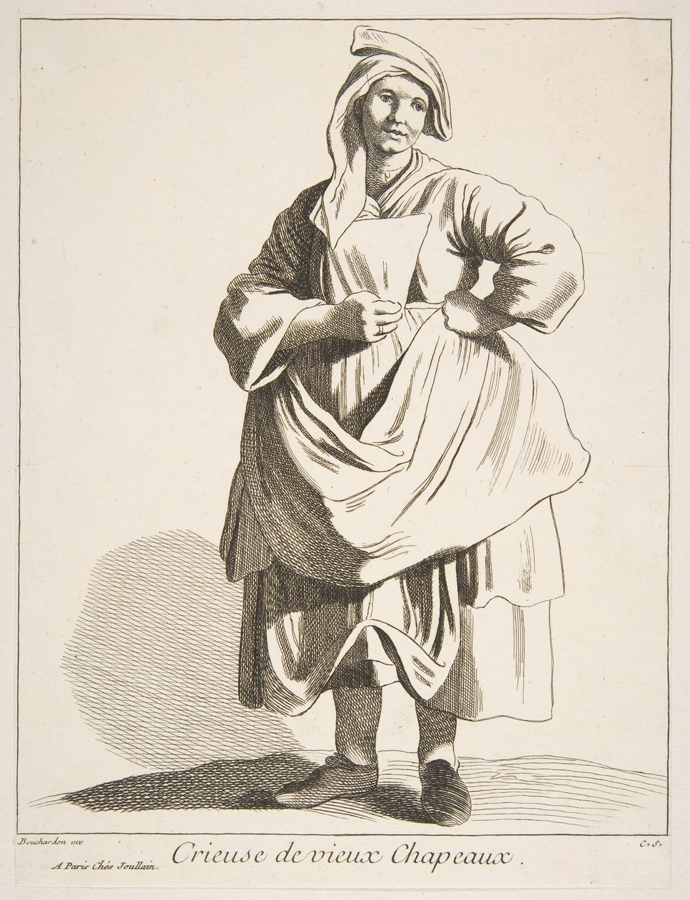 Handlarz starych kapeluszy, 1742. autorstwa Anne Claude Philippe de Caylus