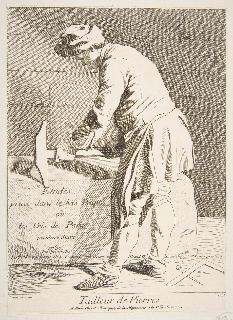 Przecinak do kamienia, 1737. autorstwa Anne Claude Philippe de Caylus