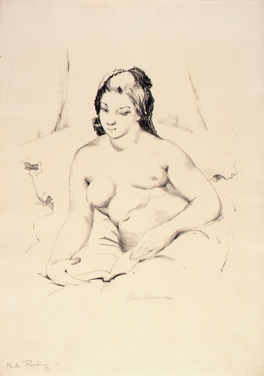 Nagie czytanie autorstwa Anne Goldthwaite