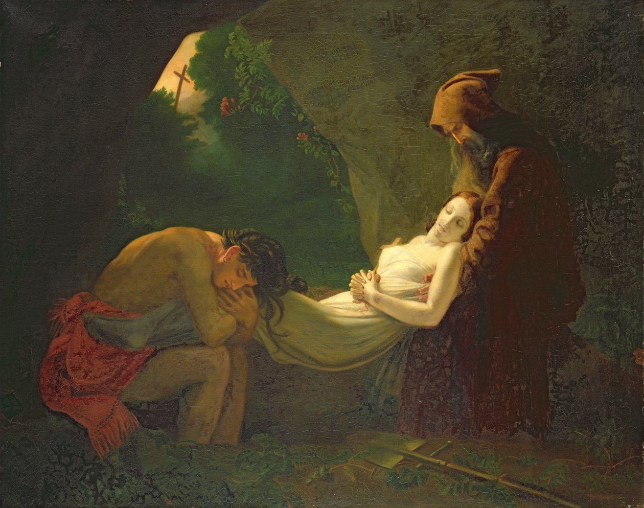 Pogrzeb Atali (olej na płótnie) autorstwa Anne Louis (after) Girodet de Roucy Trioson